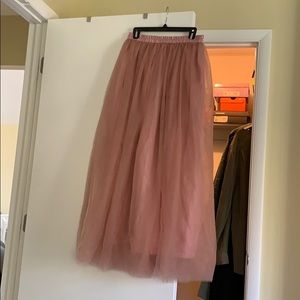 Tulle maxi skirt